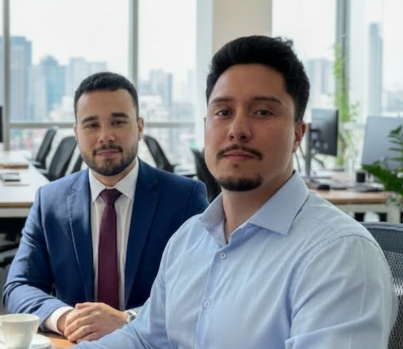 Ítalo Oliveira e Mateus Felix — Fundadores da Mirus Engenharia